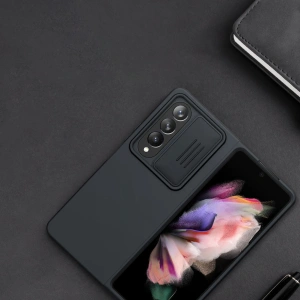 Kup Etui Nillkin CamShield Silky Silicone Samsung Galaxy Z Fold 4 zielone - NLK1037 - {ean13} - Sklep Home Screen