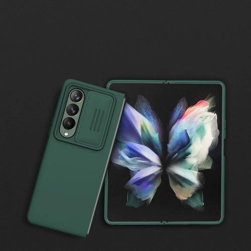 Kup Etui Nillkin CamShield Silky Silicone Samsung Galaxy Z Fold 4 zielone - NLK1037 - {ean13} - Sklep Home Screen