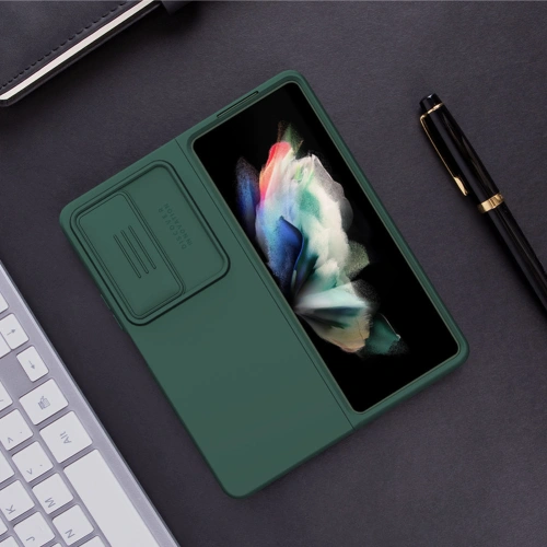 Kup Etui Nillkin CamShield Silky Silicone Samsung Galaxy Z Fold 4 zelené - NLK1037 - {ean13} - Sklep Home Screen