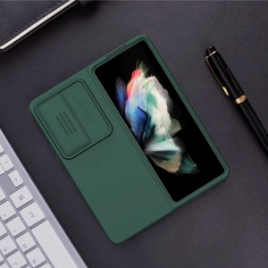 Kup Etui Nillkin CamShield Silky Silicone Samsung Galaxy Z Fold 4 niebieskie - NLK1038 - {ean13} - Sklep Home Screen