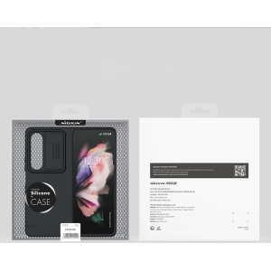 Kup Etui Nillkin CamShield Silky Silicone Samsung Galaxy Z Fold 4 czarne - NLK1039 - {ean13} - Sklep Home Screen