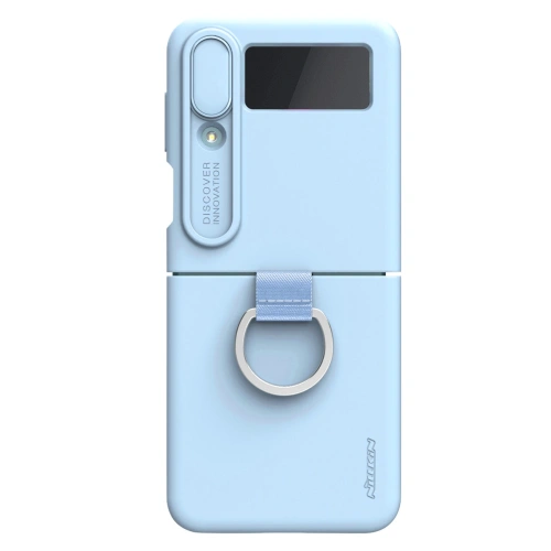 Kup Etui Nillkin CamShield Silky Silicone Samsung Galaxy Z Flip 4 albastre - NLK1040 - {ean13} - Sklep Home Screen