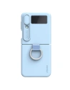 Etui Nillkin CamShield Silky Silicone Samsung Galaxy Z Flip 4 modré