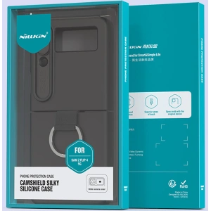 Kup Etui Nillkin CamShield Silky Silicone Samsung Galaxy Z Flip 4 kék - NLK1040 - {ean13} - Sklep Home Screen