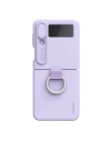 Etui Nillkin CamShield Silky Silicone Samsung Galaxy Z Flip 4 fialové