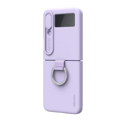 Kup Etui Nillkin CamShield Silky Silicone Samsung Galaxy Z Flip 4 fioletowe - NLK1041 - {ean13} - Sklep Home Screen