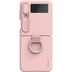 Kup Etui Nillkin CamShield Silky Silicone Samsung Galaxy Z Flip 4 broskvové - NLK1042 - {ean13} - Sklep Home Screen
