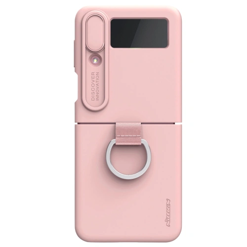 Kup Etui Nillkin CamShield Silky Silicone Samsung Galaxy Z Flip 4 broskvové - NLK1042 - {ean13} - Sklep Home Screen