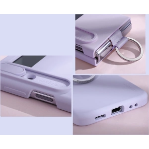 Kup Etui Nillkin CamShield Silky Silicone Samsung Galaxy Z Flip 4 őszibarack színű - NLK1042 - {ean13} - Sklep Home Screen