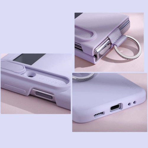 Kup Etui Nillkin CamShield Silky Silicone Samsung Galaxy Z Flip 4 broskvové - NLK1042 - {ean13} - Sklep Home Screen