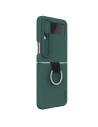 Kup Etui Nillkin CamShield Silky Silicone Samsung Galaxy Z Flip 4 zielone - NLK1043 - {ean13} - Sklep Home Screen