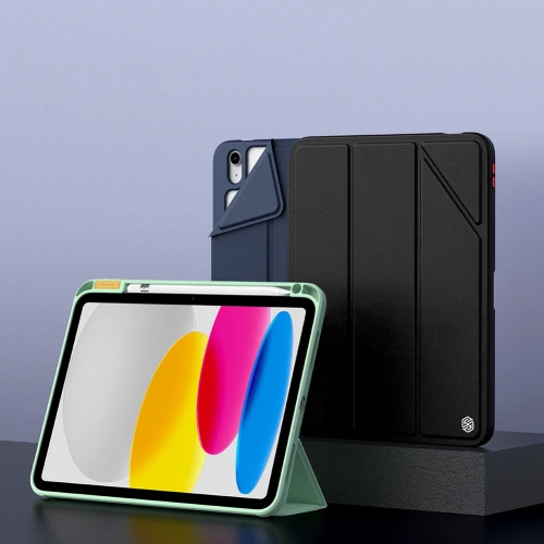 Kup Etui Nillkin Bevel Leather Apple iPad 10.9 2022 (10. generație) albastru - NLK1054 - {ean13} - Sklep Home Screen