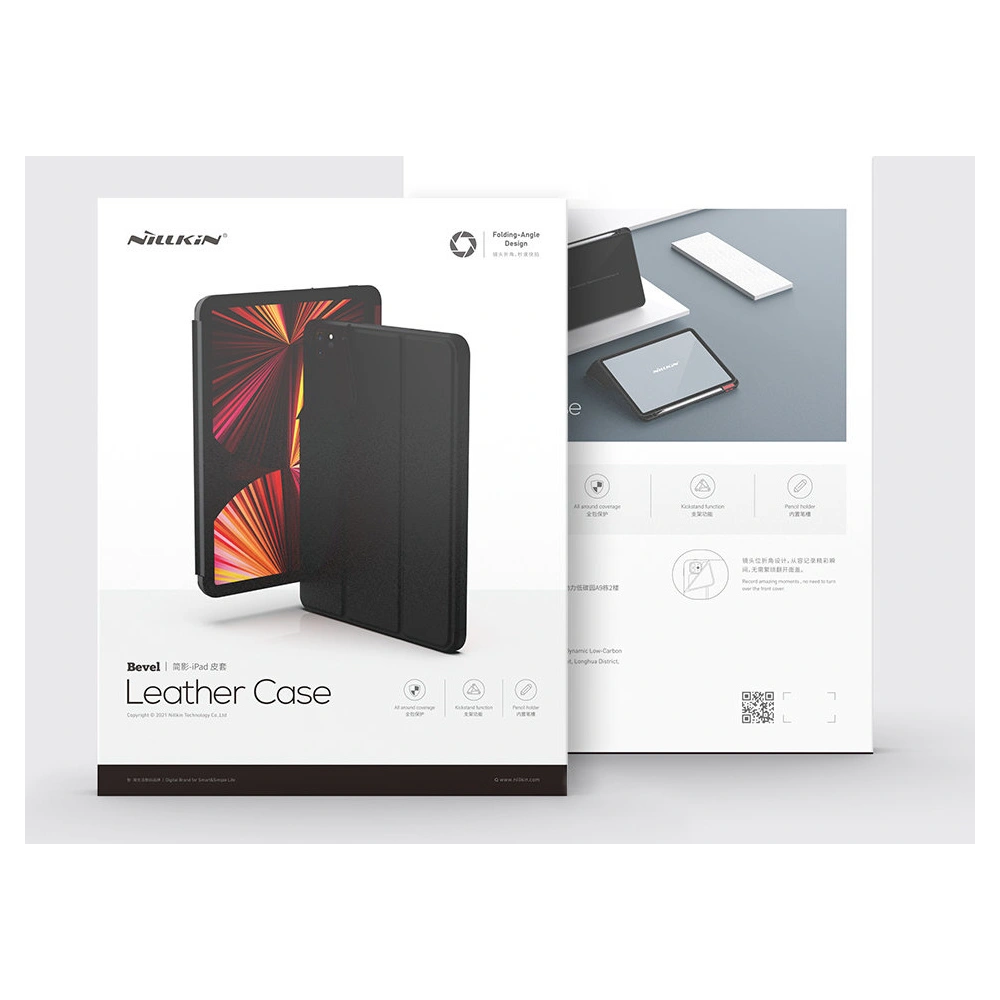 Etui Nillkin Bevel Leather Apple iPad 10.9 2022 (10. generacji) czarne