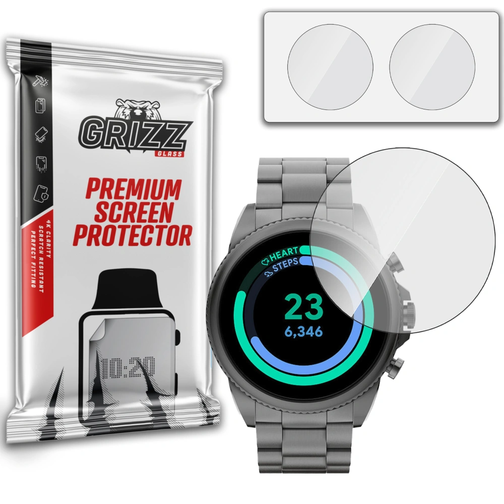 Szkło hybrydowe GrizzGlass HybridGlass do Fossil Gen 6 42mm