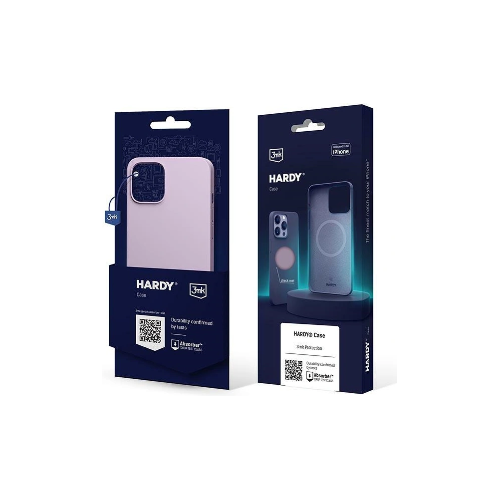 Etui 3MK Hardy Case MagSafe Apple iPhone 14 Plus / 15 Plus fioletowy/light purple