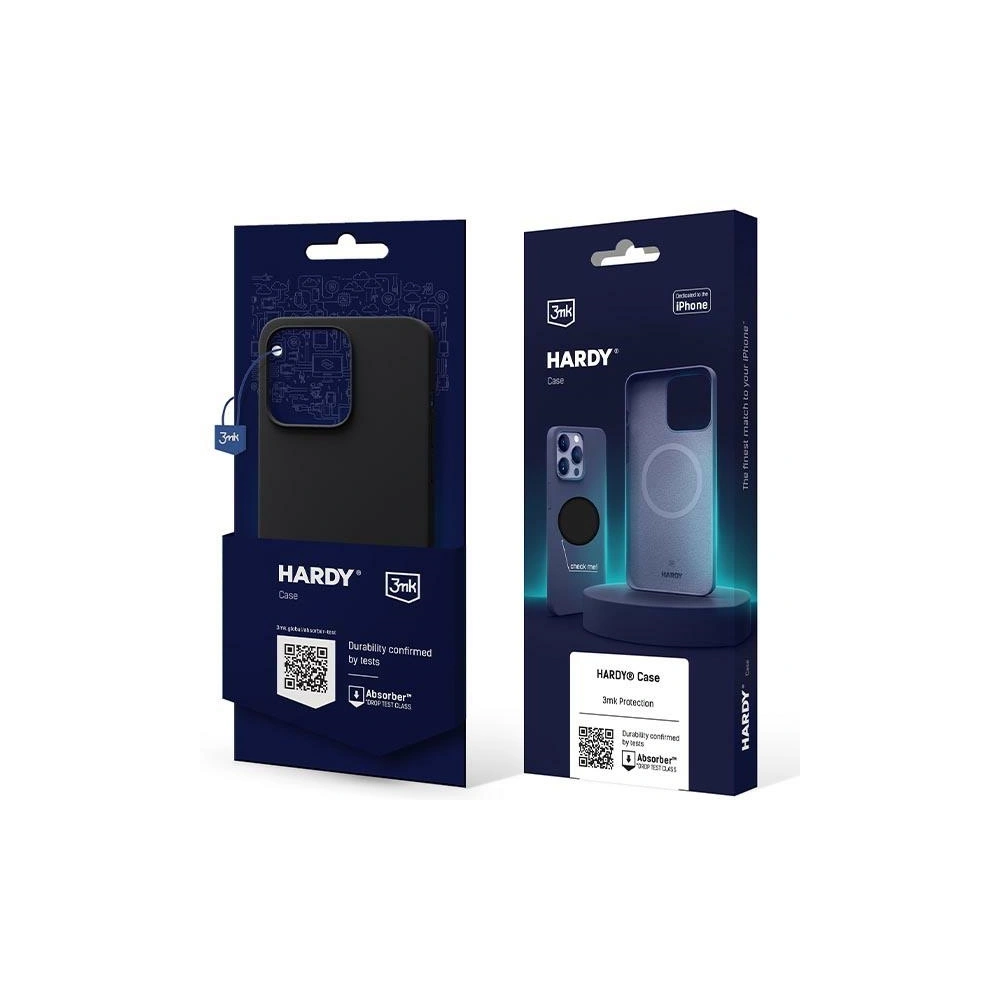 Etui 3MK Hardy Case MagSafe Apple iPhone 14 Pro Max szary/graphite