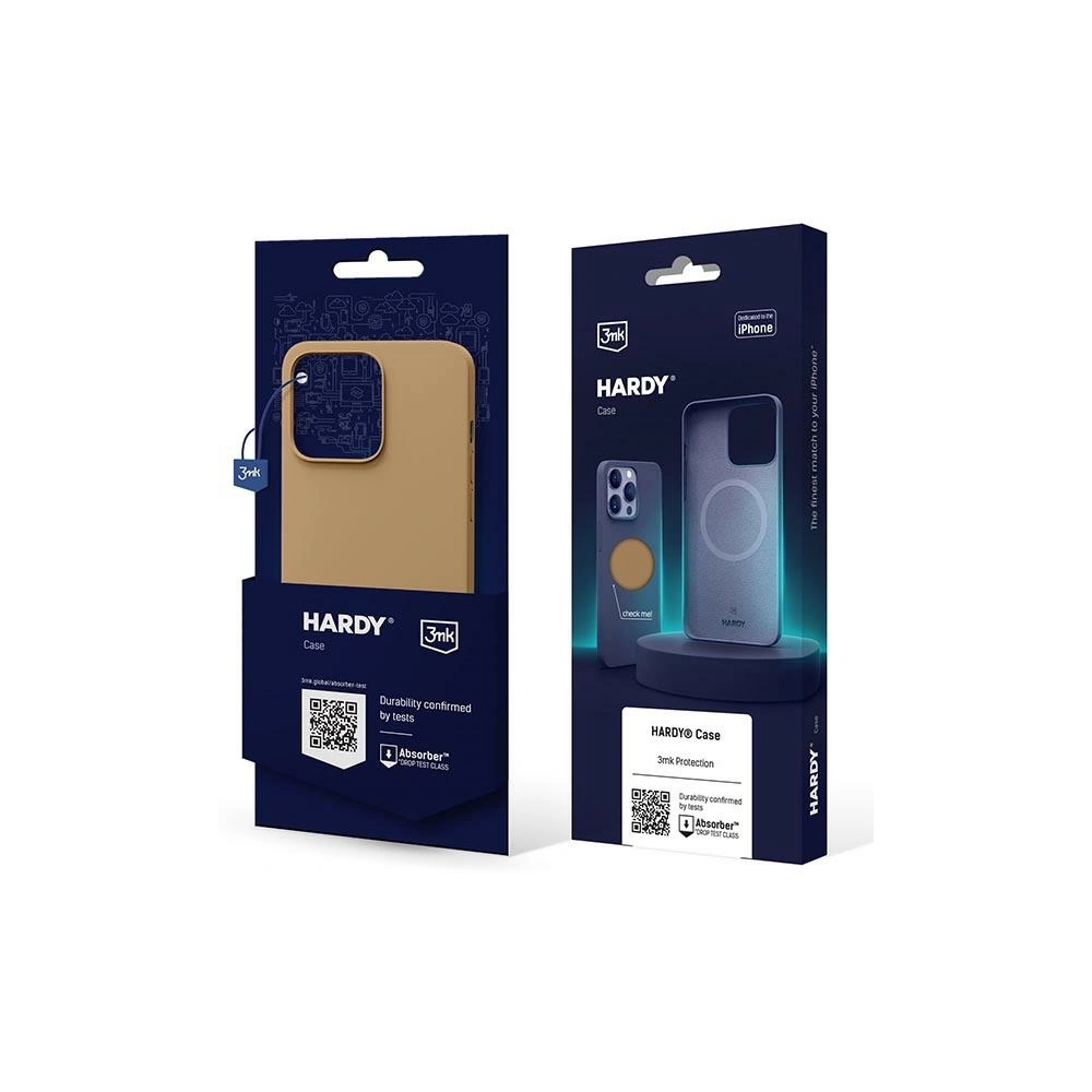 Etui 3MK Hardy Case MagSafe Apple iPhone 14 Pro Max złoty/gold