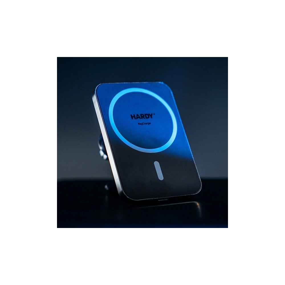 Uchwyt samochodowy z ładowaniem bezprzewodowym dla Apple MagSafe 3MK Hardy MagCharger 15W