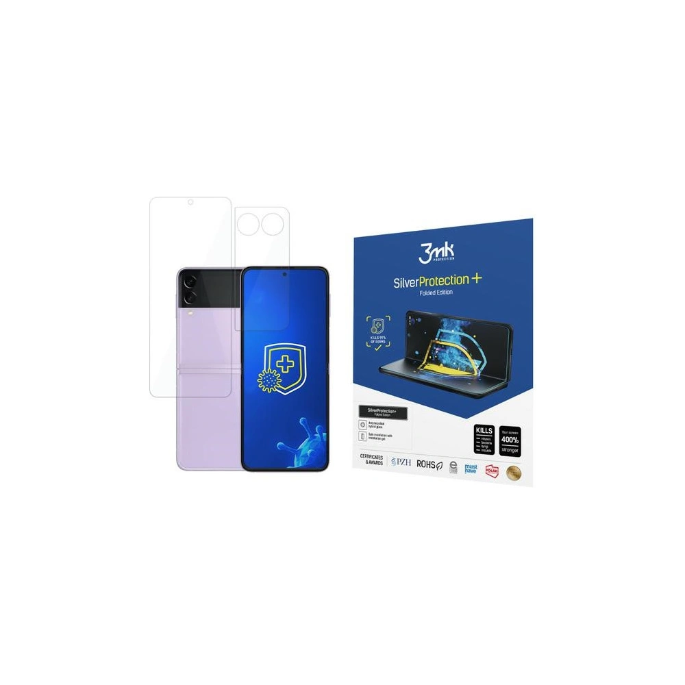 [OUTLET] Antymikrobowa folia ochronna 3MK Silver Protect+ Folded Edition Samsung Galaxy Z Flip 3 5G