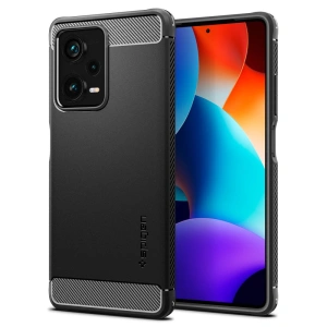 Case Spigen Rugged Armor Xiaomi Redmi Note 12 Pro+ Plus 5G Matte Black