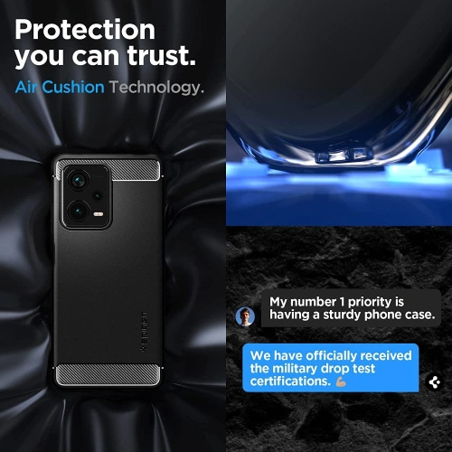 Kup Etui Spigen Rugged Armor Xiaomi Redmi Note 12 Pro+ Plus 5G Matte Black - SPN2827 - {ean13} - Sklep Home Screen