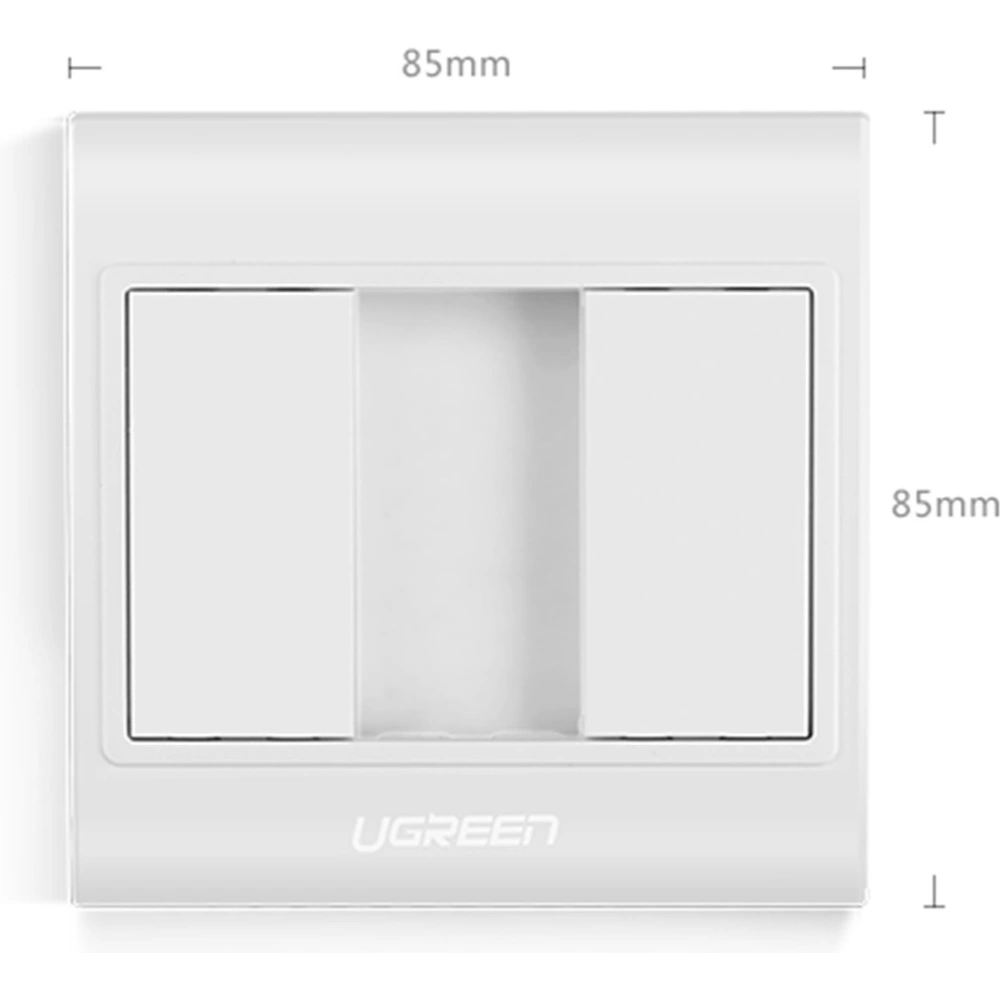 Ramka naścienna UGREEN HDMI (Socket 86) biała