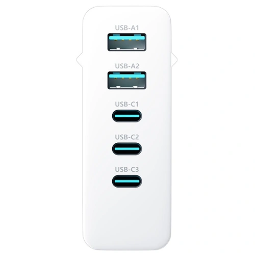 Kup 3MK Netzladegerät HyperCharger GaN 140W 3xUSB-C + 2xUSB, PD+QC - 3MK4705 - {ean13} - Sklep Home Screen