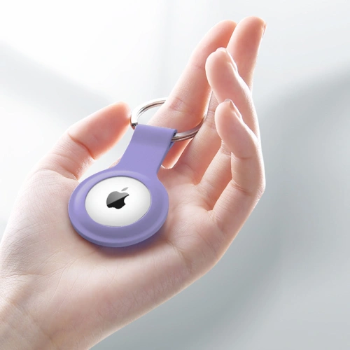 Buy Crong Silicone Case with Key Ring Apple AirTag pendant (purple) - CRG591 - {ean13} - Home Screen Store Europe