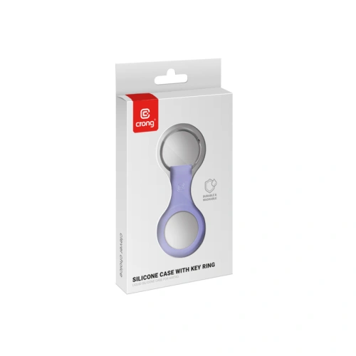 Kup Brelok Crong Silicone Case with Key Ring Apple AirTag (fioletowy) - CRG591 - {ean13} - Sklep Home Screen