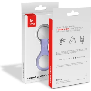 Kup Brelok Crong Silicone Case with Key Ring Apple AirTag (fioletowy) - CRG591 - {ean13} - Sklep Home Screen
