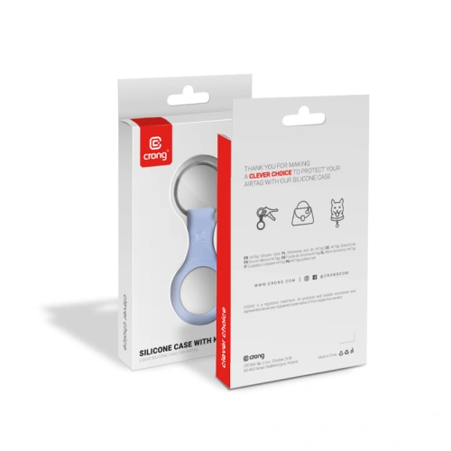 Kup Brelok Crong Silicone Case with Key Ring Apple AirTag (lawendowy) - CRG592 - {ean13} - Sklep Home Screen