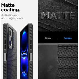 Kup Etui Spigen Liquid Air Xiaomi Redmi Note 12 Pro/POCO X5 Pro 5G Matte Black - SPN2828 - {ean13} - Sklep Home Screen