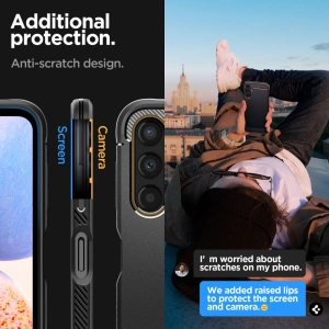 Kup Etui Spigen Rugged Armor Samsung Galaxy A14 LTE Matte Black - SPN2833 - {ean13} - Sklep Home Screen