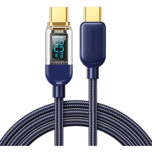 Cablul Joyroom S-CC100A4 USB-C/USB-C 100W 1,2m albastru
