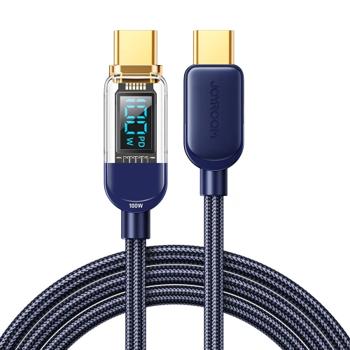 Kup Joyroom Kabel S-CC100A4 USB-C/USB-C 100W 1,2m blau - JYR645 - {ean13} - Sklep Home Screen
