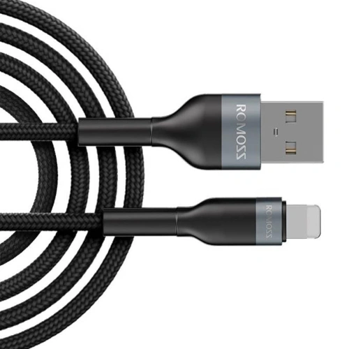 Kup Romoss Kabel CB12B USB-A/Lightning 2.4A 1m (schwarz) - ROM54 - {ean13} - Sklep Home Screen