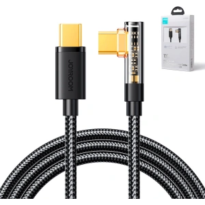 Sarokkábel Joyroom S-CC100A6 USB-C/USB-C 100W 1,2m fekete