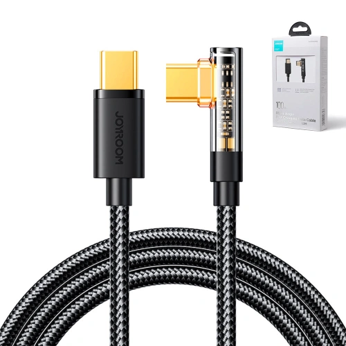 Kup Kabel kątový Joyroom S-CC100A6 USB-C/USB-C 100W 1,2m černý - JYR651 - {ean13} - Sklep Home Screen