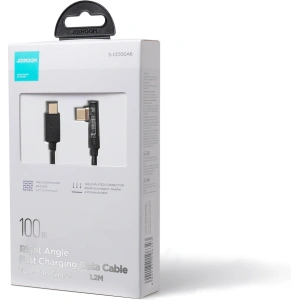 Sarokkábel Joyroom S-CC100A6 USB-C/USB-C 100W 1,2m fekete