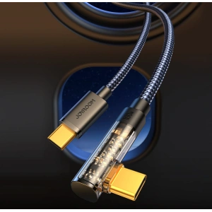 Kabel kątový Joyroom S-CC100A6 USB-C/USB-C 100W 1,2m černý