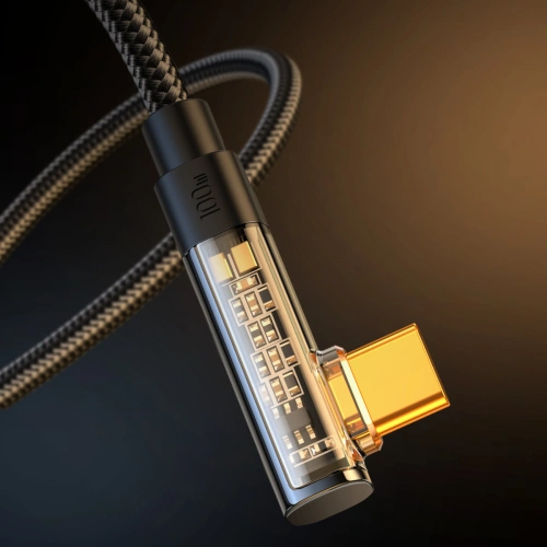 Kup Kabel kątový Joyroom S-CC100A6 USB-C/USB-C 100W 1,2m černý - JYR651 - {ean13} - Sklep Home Screen