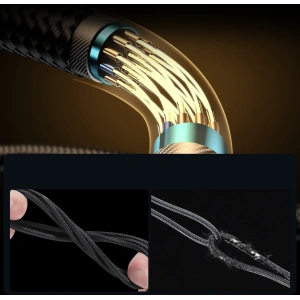 Kabel kątový Joyroom S-CC100A6 USB-C/USB-C 100W 1,2m černý