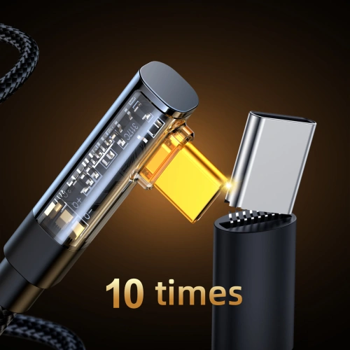 Kup Kabel kątový Joyroom S-CC100A6 USB-C/USB-C 100W 1,2m černý - JYR651 - {ean13} - Sklep Home Screen