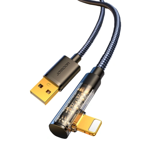Kup Cablul unghiular Joyroom S-UL012A6 Lightning/USB-A 2.4A 1,2m negru - JYR653 - {ean13} - Sklep Home Screen