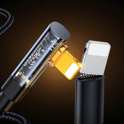 Kup Cablul unghiular Joyroom S-UL012A6 Lightning/USB-A 2.4A 1,2m negru - JYR653 - {ean13} - Sklep Home Screen
