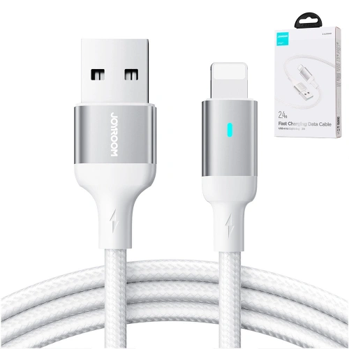 Kup Cablu Joyroom A10 Series USB-A/Lightning 2.4A 3m alb - JYR698 - {ean13} - Sklep Home Screen
