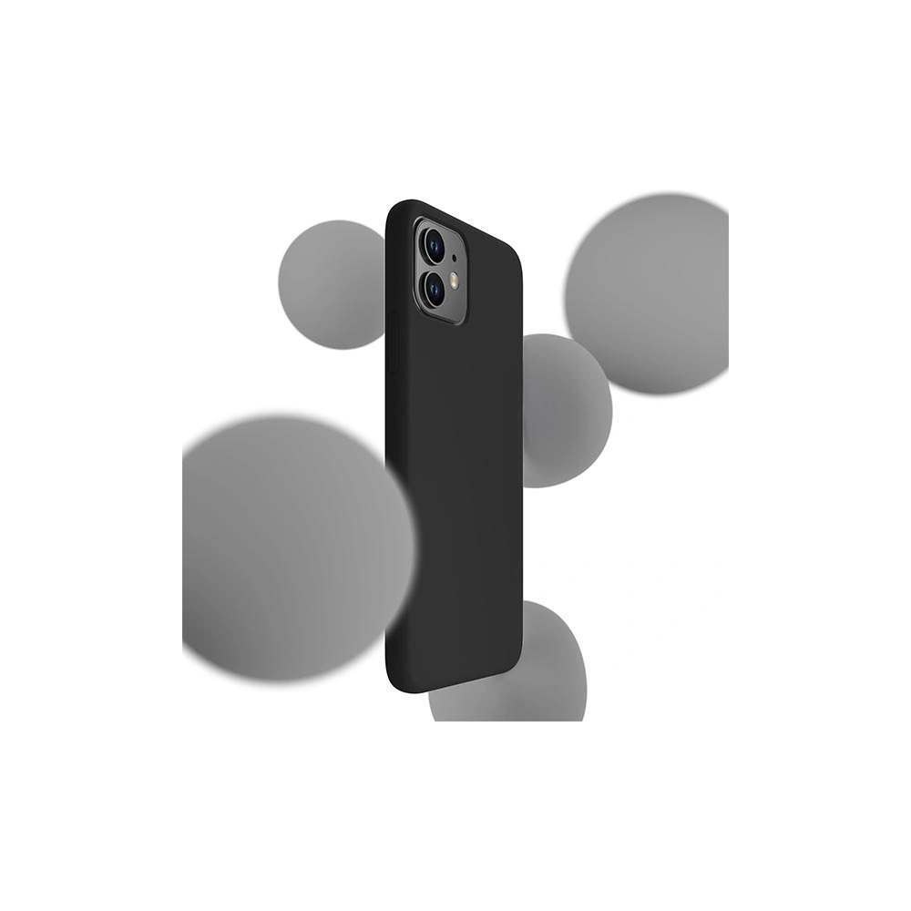 Etui 3MK Silicone Case Apple iPhone 11 czarny/black