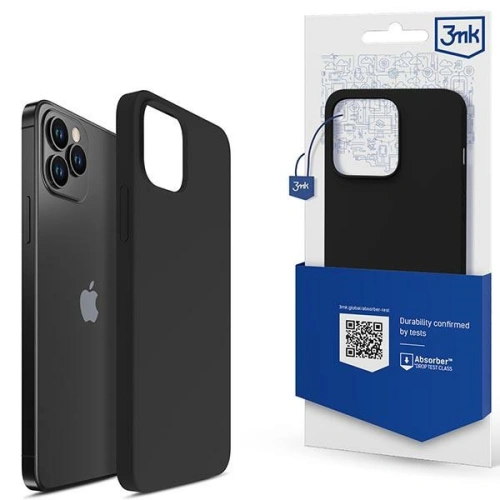 Kup Etui 3MK Silicone Case Apple iPhone 12 Pro Max negru/black - 3MK4708 - {ean13} - Sklep Home Screen