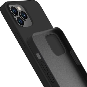 Buy Case 3MK Silicone Case Apple iPhone 12 Pro Max black/black - 3MK4708 - {ean13} - Home Screen Store Europe