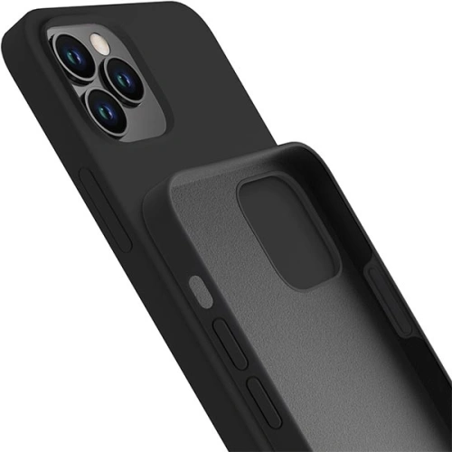 Buy Case 3MK Silicone Case Apple iPhone 12 Pro Max black/black - 3MK4708 - {ean13} - Home Screen Store Europe